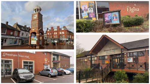 Collage of chesham assets